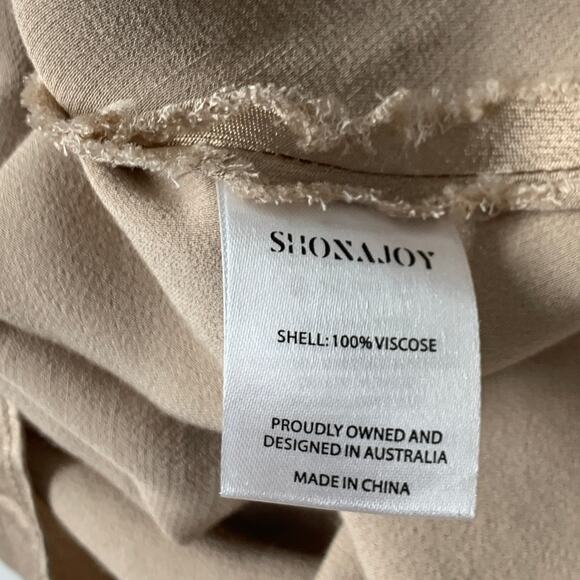 Shona Joy Women Bias Cowl Dress 4 Gold La Lune Sleeveless Midi Slip Sleeveless * - Picture 9 of 11